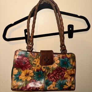 Patricia Nash Riezno Floral Leather Handbag